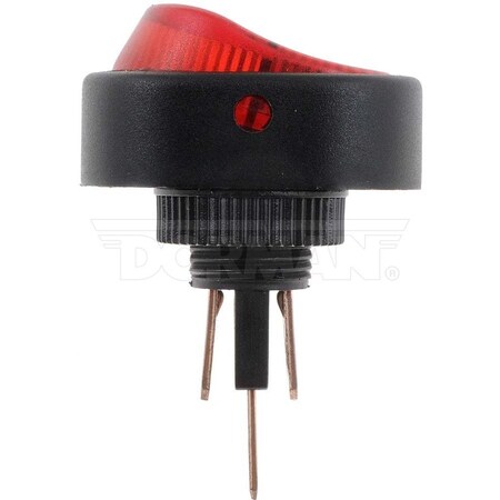 Motormite BLACK BODY/ RED OBLONG GLOW ROCKER SWITC 84860